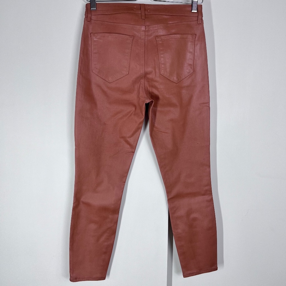 L'AGENCE Margo High Wasted Mocha Brown Coated‎ Jeans, 28 NWOT - Picture 8 of 16